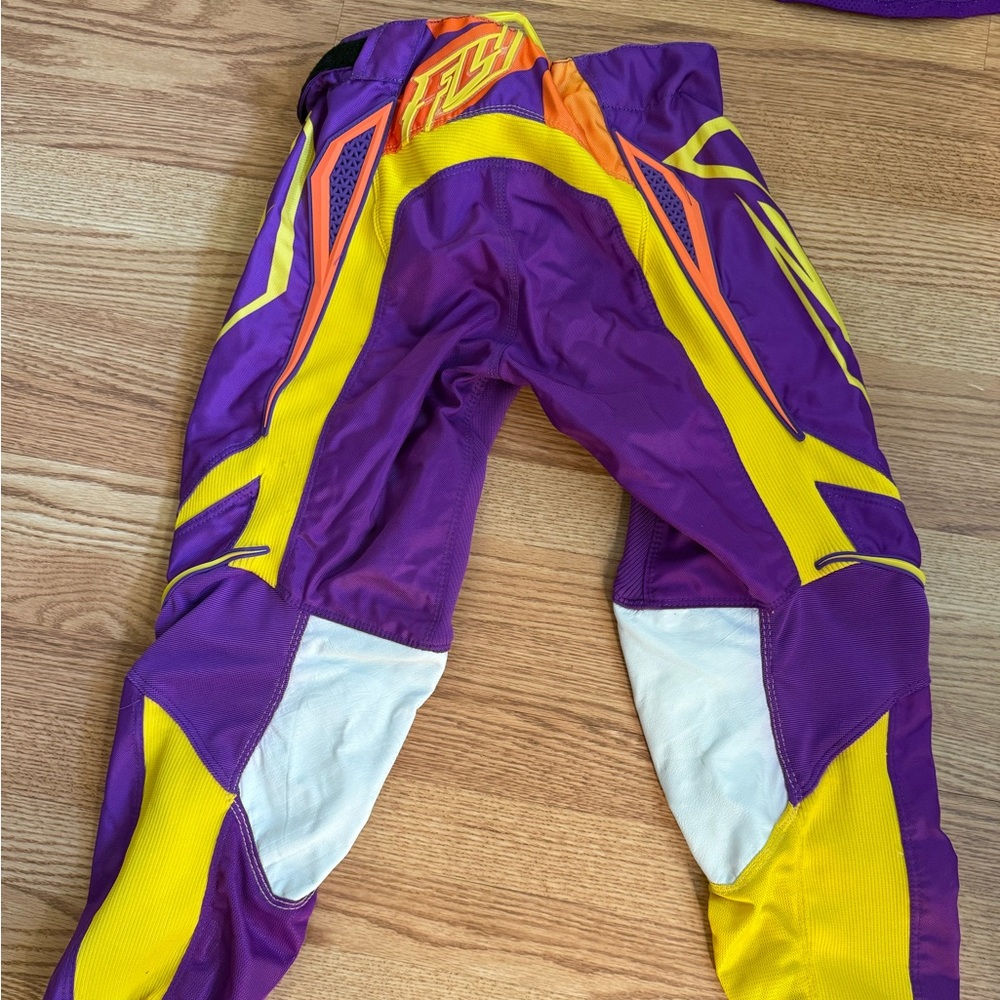 Purple and Yellow Women's Fly Racing Set - Picture 4 of 5